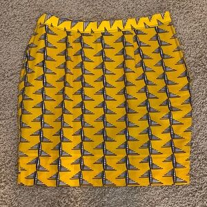 NWOT Francis + Benedict handmade W African wax print. gorgeous M mini skirt